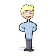 cartoon happy man N247