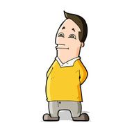 cartoon friendly man N15
