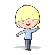 cartoon happy boy N132