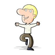 cartoon happy man N248
