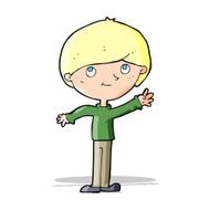 cartoon happy boy N133