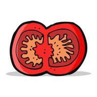 cartoon sliced tomato N4