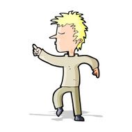Cartoon Man Pointing N114