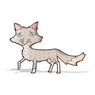 cartoon little wolf N55