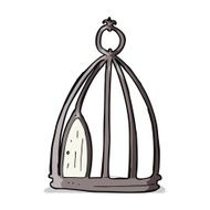 Cartoon Bird Cage N10