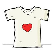 cartoon t shirt with love heart N4