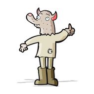 cartoon funny werewolf N11