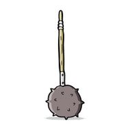 cartoon medieval mace N8