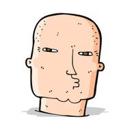 cartoon bald tough guy N10