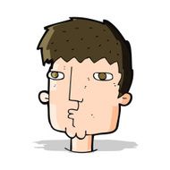 cartoon curious man N36