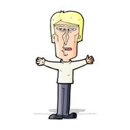 cartoon angry man N59