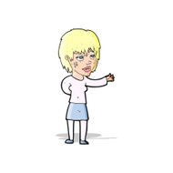 cartoon woman with sticking plaster on face N5