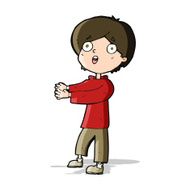 cartoon shocked boy N15
