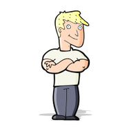 Cartoon muscular man N6