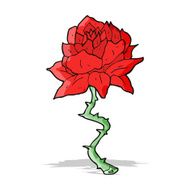 cartoon tattoo rose N2
