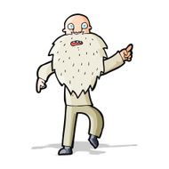 cartoon stressed old man N10