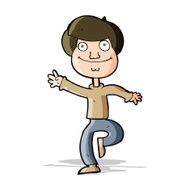 cartoon dancing man N40