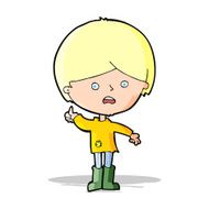 cartoon unhappy boy N30