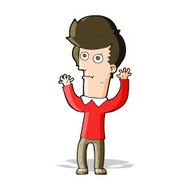 cartoon shocked man N71