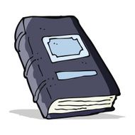 cartoon old book N10