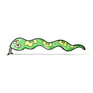 cartoon hissing snake N24