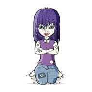 Cartoon Vampire Girl N121