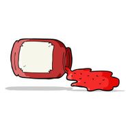 cartoon spilled jam N2