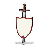 cartoon heraldic shield N11