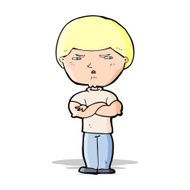 cartoon grumpy man N11