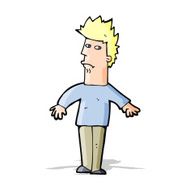 cartoon worried man N52