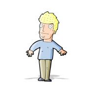 cartoon worried man N53