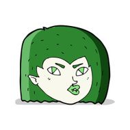 cartoon vampire face N18
