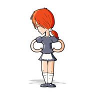 Cartoon Waitress N20