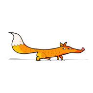Cartoon little fox N19