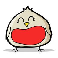 funny cartoon christmas robin N7
