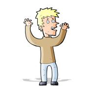 cartoon excited man N61