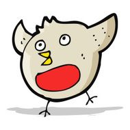 funny cartoon christmas robin N8