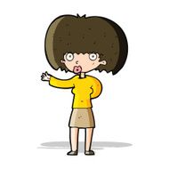 cartoon woman gesturing N14
