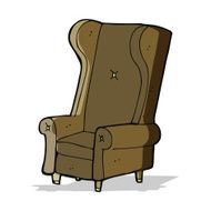 cartoon old chair N13
