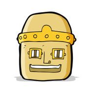 cartoon robot head N42