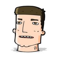 cartoon male head N5