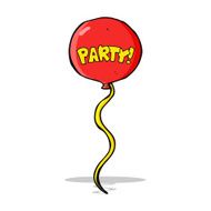 cartoon party balloon N6