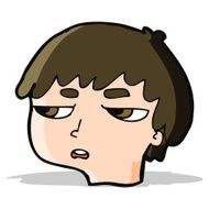cartoon annoyed boy N18