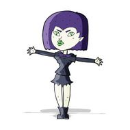 Cartoon Vampire Girl N123