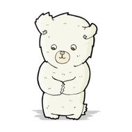 cute cartoon polar bear N36