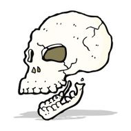 cartoon spooky skull N90