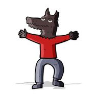 cartoon wolf man N28