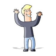 cartoon excited man N62