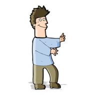 cartoon happy man N251