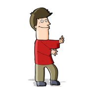 cartoon man gesturing N18